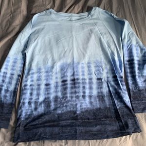 Blue Tie Die long sleeve
